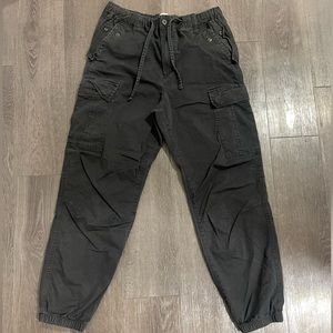 H&M Regular fit black cargo joggers